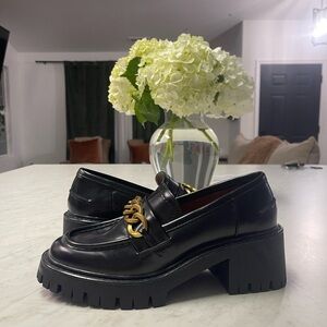 ZARA Chunky Black Loafers - Size 9 - Brand Ne
